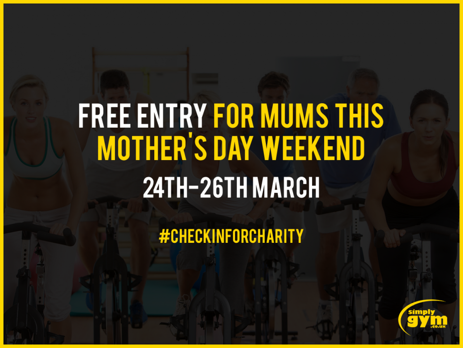 Bring Your Mum to the Gym for FREE (Mother's Day) Simply Gym