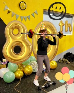 HAPPY 80th PAULA!

What a woman! She's comes to classes every day, lifts good weights, has a chat to everyone and gives as good as she gets! What more could you ask for?

Have a wonderful day, Paula. It's an absolute pleasure having you as part of the family.

Lots of love
Team Simply
xxxxxxxxxxxxxxx