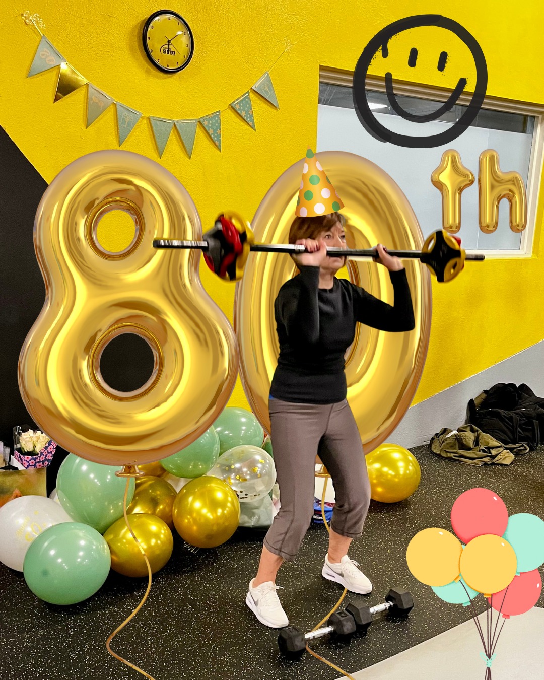 HAPPY 80th PAULA!

What a woman! She's comes to classes every day, lifts good weights, has a chat to everyone and gives as good as she gets! What more could you ask for?

Have a wonderful day, Paula. It's an absolute pleasure having you as part of the family.

Lots of love
Team Simply
xxxxxxxxxxxxxxx